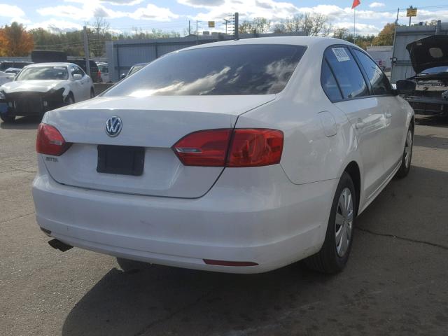 3VW2K7AJXBM305960 - 2011 VOLKSWAGEN JETTA BASE WHITE photo 4