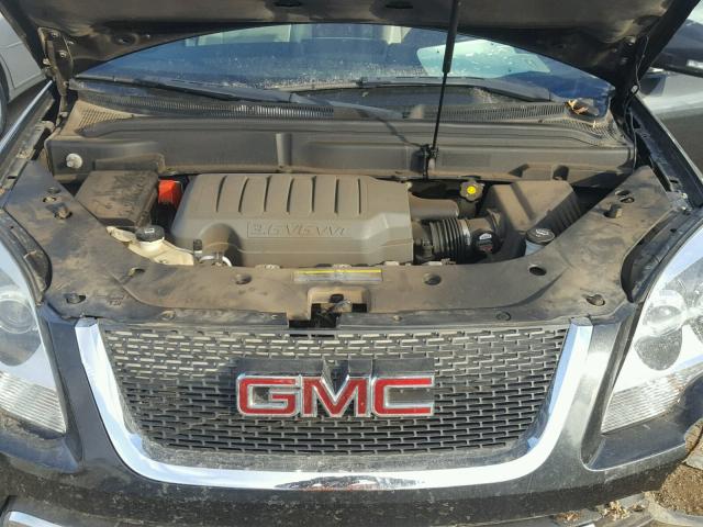 1GKEV33778J155138 - 2008 GMC ACADIA SLT BLACK photo 7