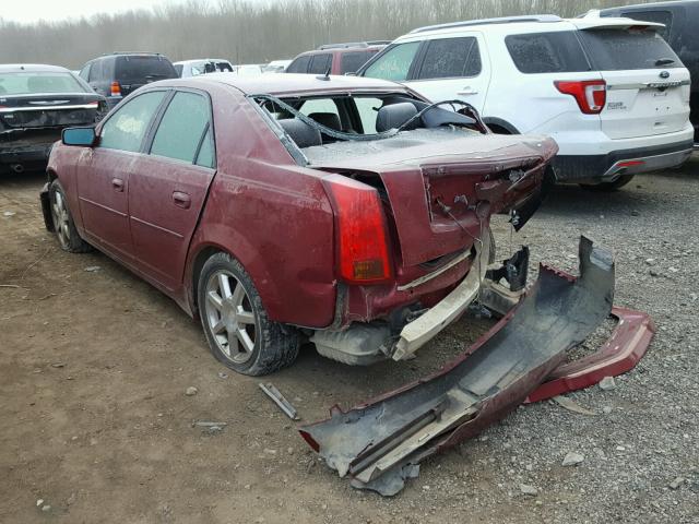 1G6DP567550111944 - 2005 CADILLAC CTS HI FEA BURGUNDY photo 3