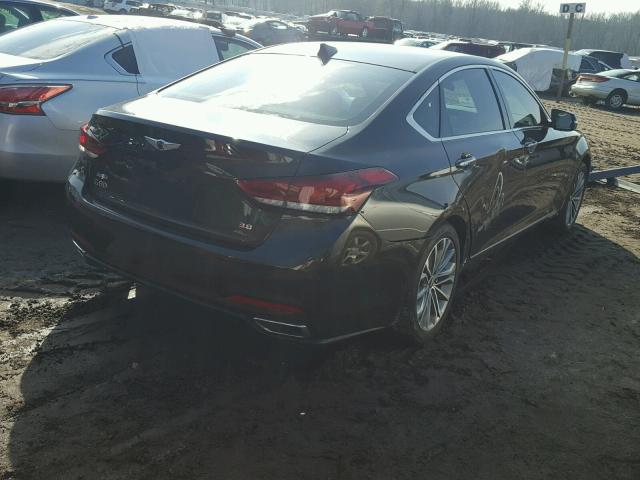 KMHGN4JE8HU166736 - 2017 HYUNDAI GENESIS BROWN photo 4