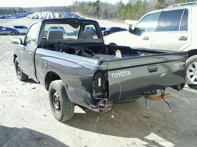 4TANL42N7XZ551881 - 1999 TOYOTA TACOMA BLACK photo 3