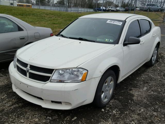 1B3CC4FB1AN170216 - 2010 DODGE AVENGER SX WHITE photo 2