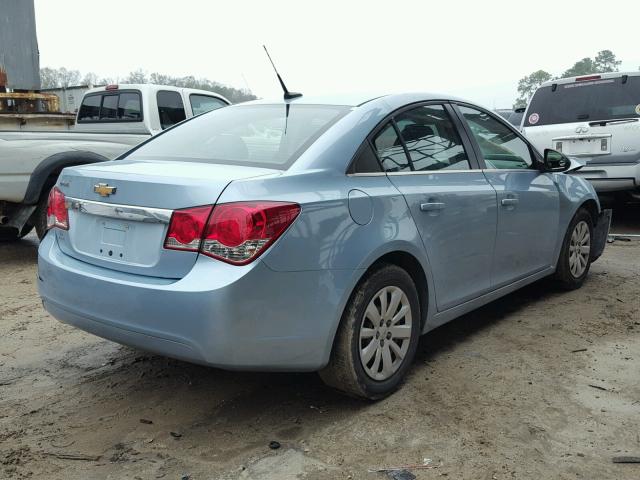 1G1PD5SH1B7222195 - 2011 CHEVROLET CRUZE LS BLUE photo 4