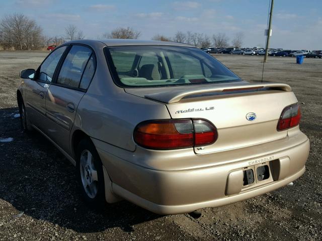 1G1NE52J12M683857 - 2002 CHEVROLET MALIBU LS 金色 照片 3
