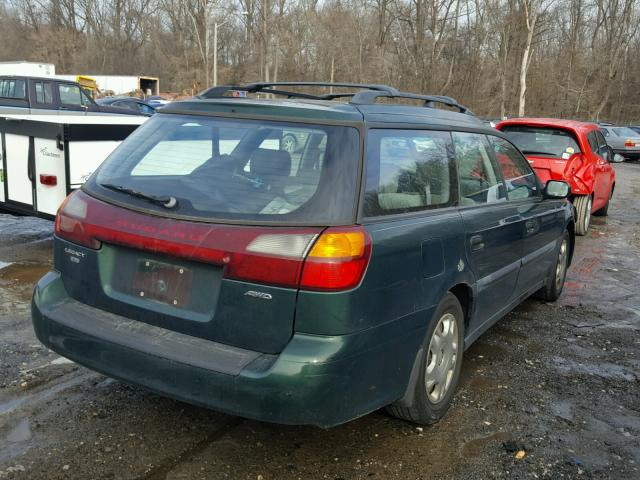 4S3BH635027301874 - 2002 SUBARU LEGACY L GREEN photo 4