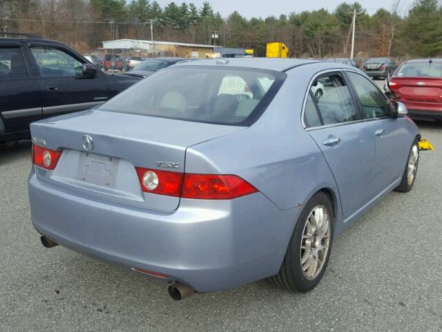 JH4CL96875C006081 - 2005 ACURA TSX BLUE photo 4