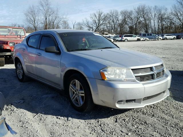 1B3LC56K28N654122 - 2008 DODGE AVENGER SX SILVER photo 1