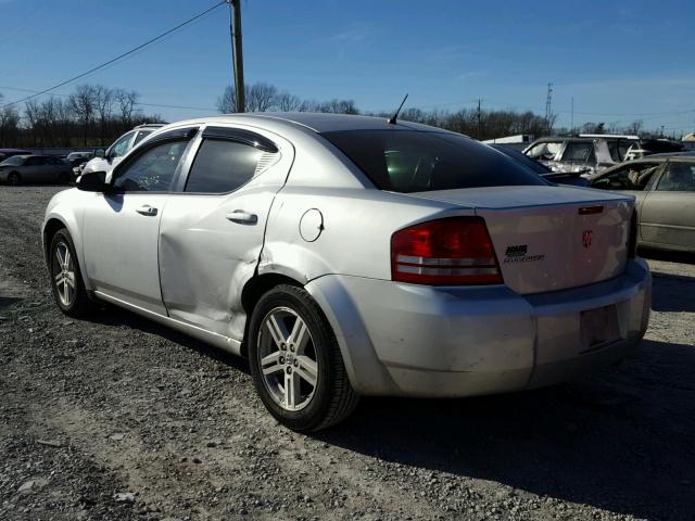 1B3LC56K28N654122 - 2008 DODGE AVENGER SX SILVER photo 3