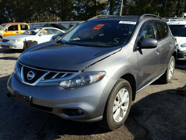 JN8AZ1MU9DW212335 - 2013 NISSAN MURANO S GRAY photo 2