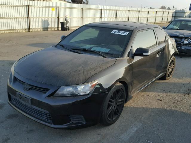 JTKJF5C75B3014687 - 2011 TOYOTA SCION TC BLACK photo 2