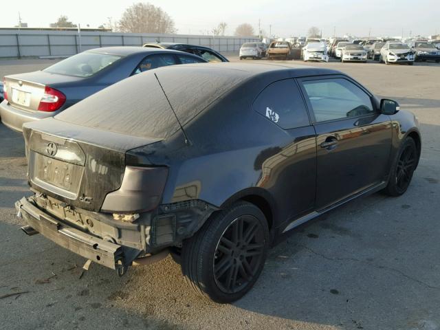 JTKJF5C75B3014687 - 2011 TOYOTA SCION TC BLACK photo 4