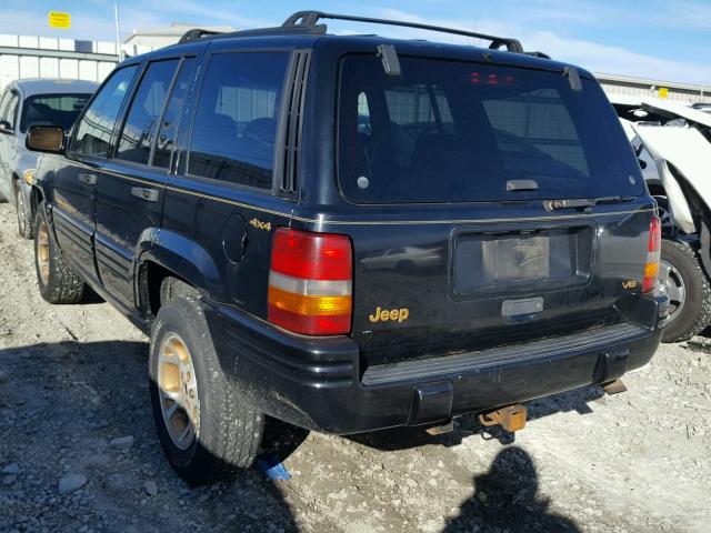 1J4GZ78Y2TC379152 - 1996 JEEP GRAND CHER BLACK photo 3