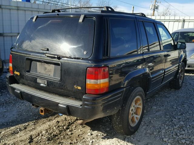 1J4GZ78Y2TC379152 - 1996 JEEP GRAND CHER BLACK photo 4