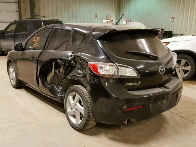 JM1BL1H53A1127102 - 2010 MAZDA 3 S BLACK photo 3