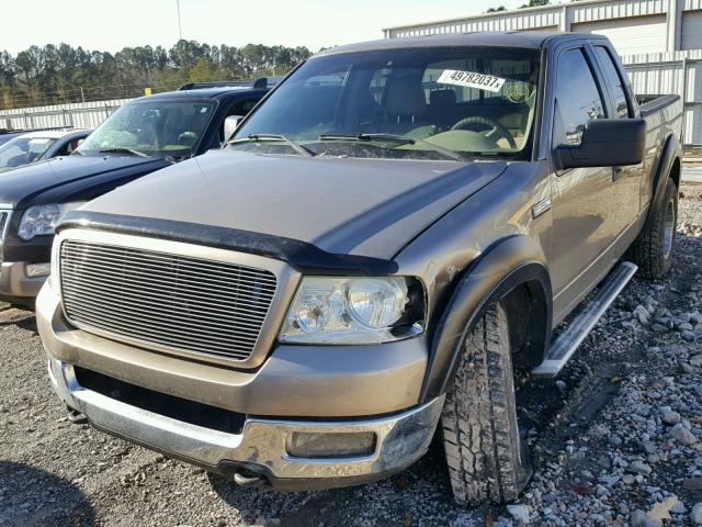 1FTPX14525FA83571 - 2005 FORD F150 GOLD photo 2