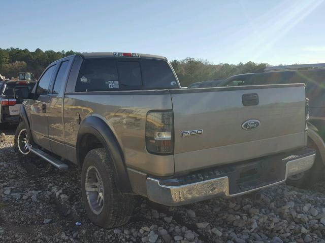 1FTPX14525FA83571 - 2005 FORD F150 GOLD photo 3