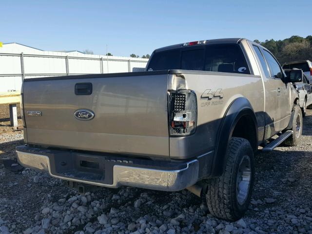 1FTPX14525FA83571 - 2005 FORD F150 GOLD photo 4