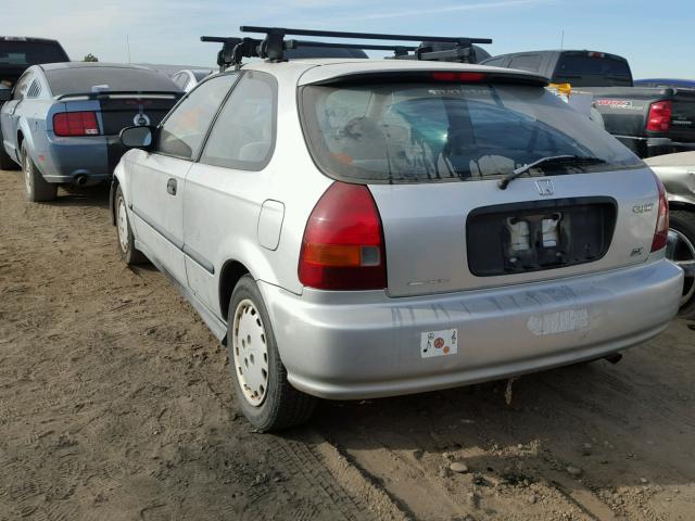 2HGEJ6448VH122189 - 1997 HONDA CIVIC DX SILVER photo 3