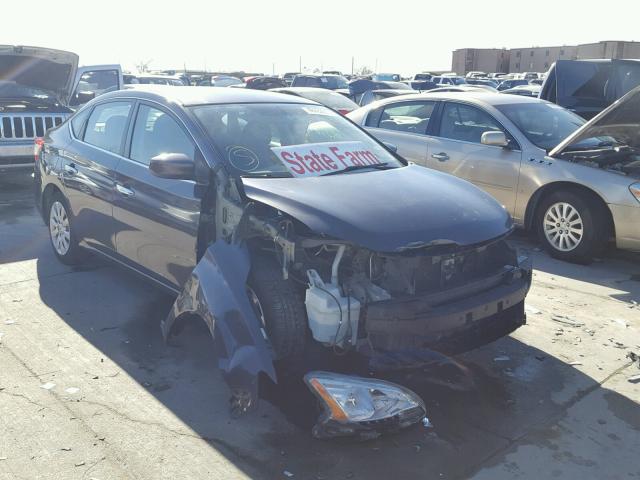 3N1AB7AP2DL689179 - 2013 NISSAN SENTRA S GRAY photo 1