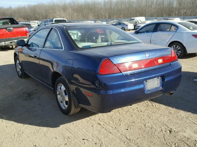 1HGCG32592A003030 - 2002 HONDA ACCORD EX BLUE photo 3