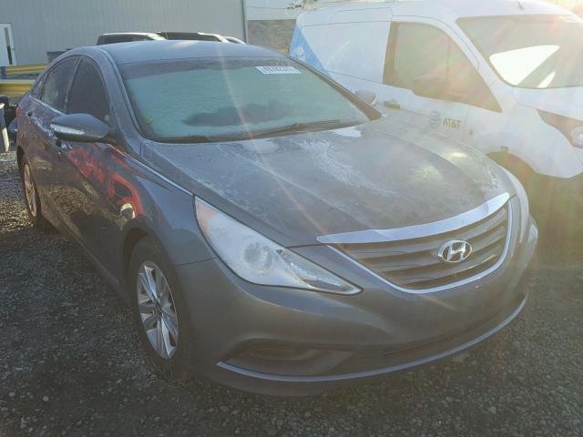 5NPEB4ACXEH854293 - 2014 HYUNDAI SONATA GLS GRAY photo 1