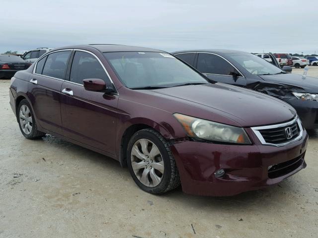 1HGCP36848A084273 - 2008 HONDA ACCORD EXL MAROON photo 1