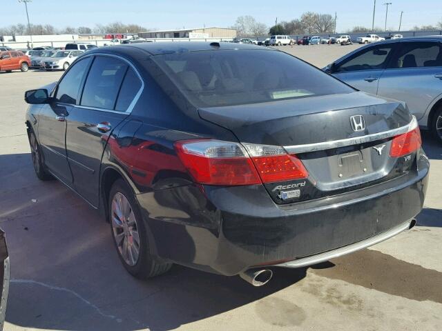 1HGCR3F82DA042673 - 2013 HONDA ACCORD EXL BLACK photo 3