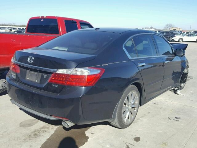 1HGCR3F82DA042673 - 2013 HONDA ACCORD EXL BLACK photo 4