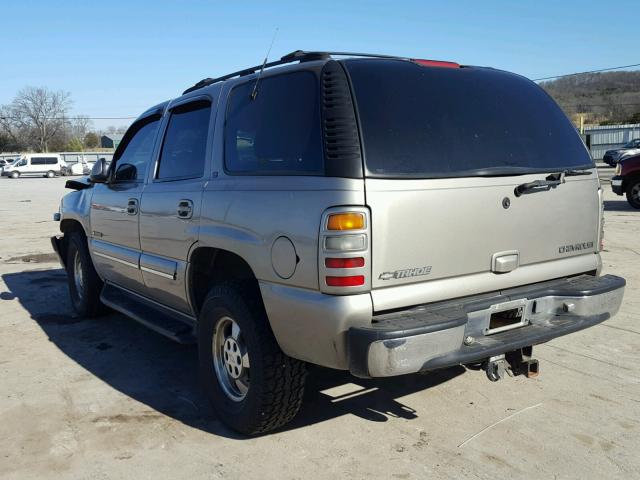 1GNEC13T91J293697 - 2001 CHEVROLET TAHOE C150 TAN photo 3