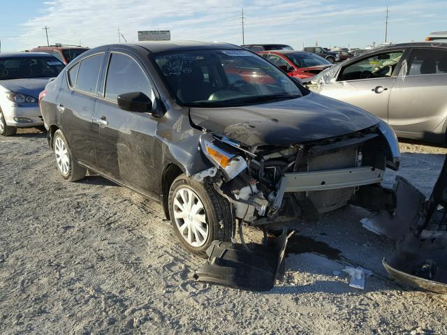 3N1CN7AP0FL809743 - 2015 NISSAN VERSA S BLACK photo 1