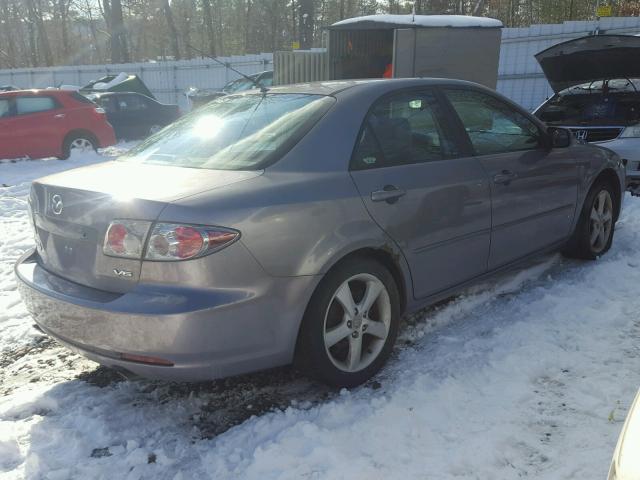 1YVHP80D465M21662 - 2006 MAZDA 6 S GRAY photo 4