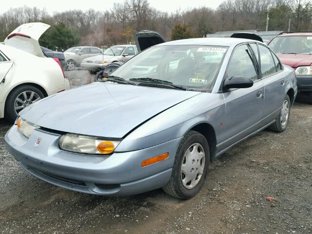 1G8ZH52872Z121780 - 2002 SATURN SL1 BLUE photo 2