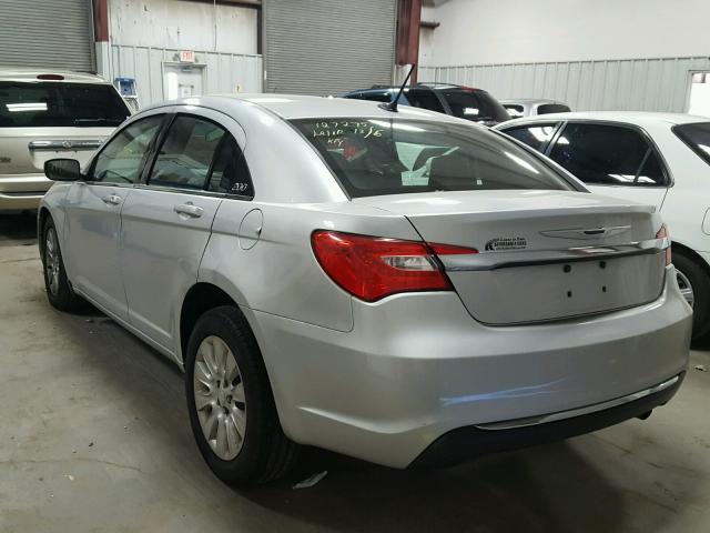 1C3CCBABXCN100912 - 2012 CHRYSLER 200 LX SILVER photo 3