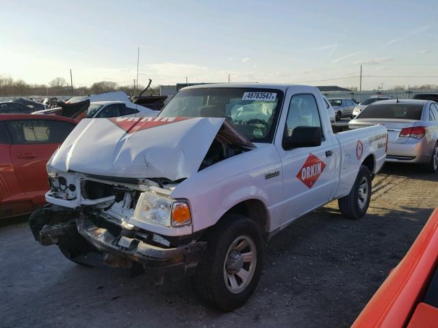 1FTYR10D79PA58001 - 2009 FORD RANGER WHITE photo 2