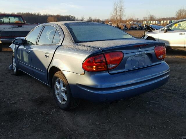 1G3NL52E5XC309684 - 1999 OLDSMOBILE ALERO GL BLUE photo 3