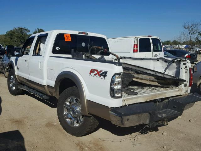 1FT7W2BT5DEB07067 - 2013 FORD F250 SUPER WHITE photo 3