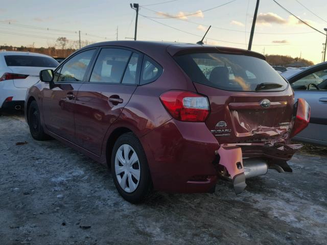 JF1GPAA60E8302082 - 2014 SUBARU IMPREZA BA RED photo 3