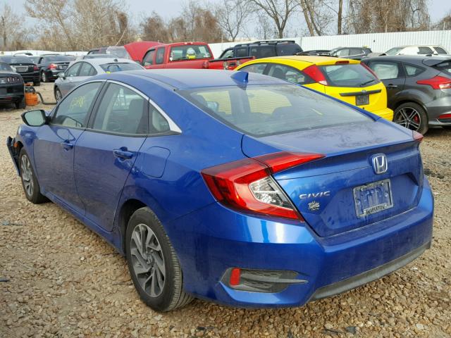 19XFC2F74HE041509 - 2017 HONDA CIVIC EX BLUE photo 3