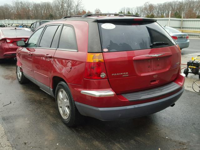 2C8GF68465R410384 - 2005 CHRYSLER PACIFICA T RED photo 3