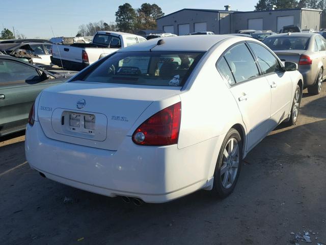 1N4BA41E34C851601 - 2004 NISSAN MAXIMA SE WHITE photo 4