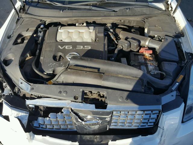 1N4BA41E34C851601 - 2004 NISSAN MAXIMA SE WHITE photo 7