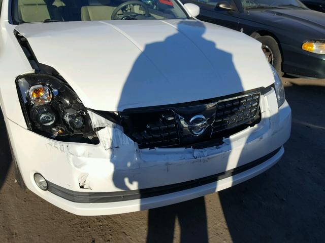 1N4BA41E34C851601 - 2004 NISSAN MAXIMA SE WHITE photo 9