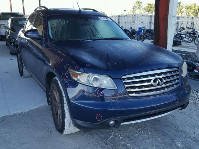 JNRAS08U77X100992 - 2007 INFINITI FX35 BLUE photo 1