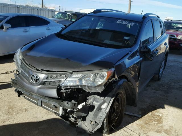 2T3ZFREV4DW013933 - 2013 TOYOTA RAV4 LE GRAY photo 2