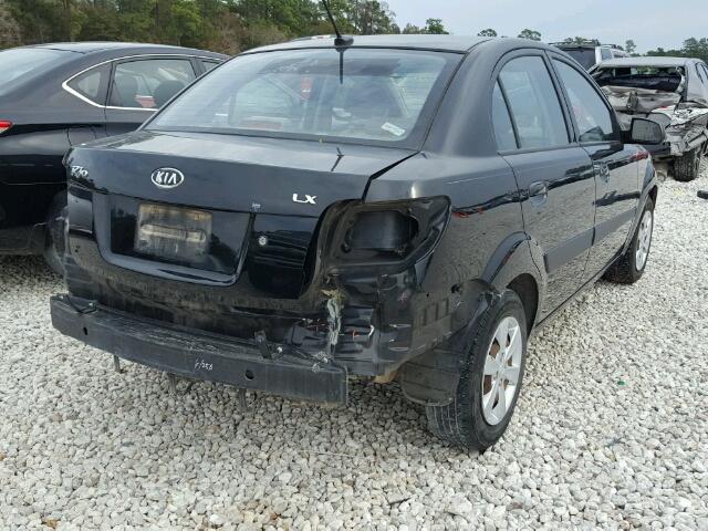 KNADE223996584797 - 2009 KIA RIO BASE BLACK photo 4