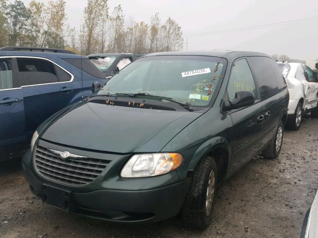 1C4GJ25311B151414 - 2001 CHRYSLER VOYAGER GREEN photo 2