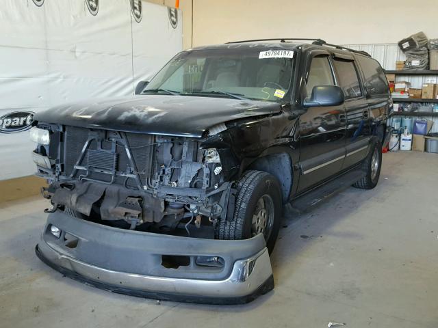 1GNEC16Z02J265997 - 2002 CHEVROLET SUBURBAN C BLACK photo 2