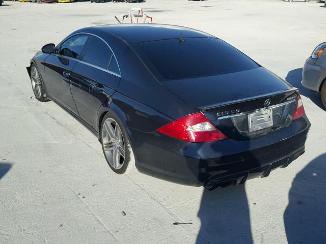 WDDDJ76X86A038774 - 2006 MERCEDES-BENZ CLS 55 AMG BLUE photo 3