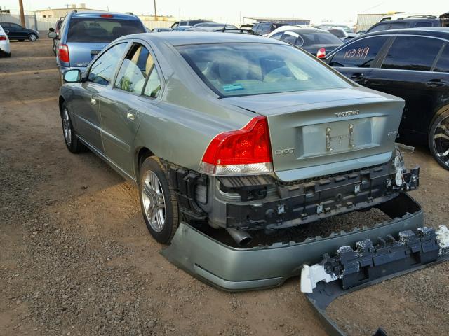 YV1RS592172640794 - 2007 VOLVO S60 2.5T GREEN photo 3