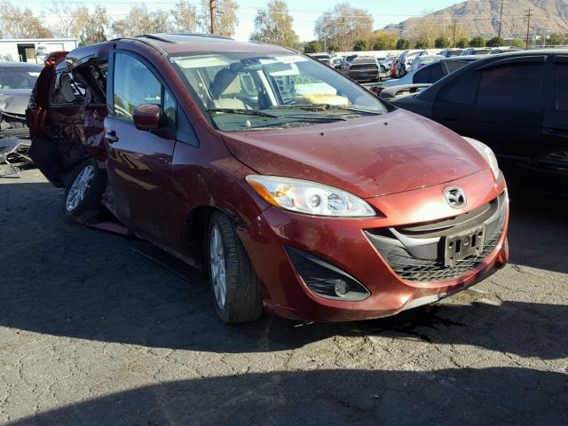 JM1CW2DLXC0137771 - 2012 MAZDA 5 MAROON photo 1